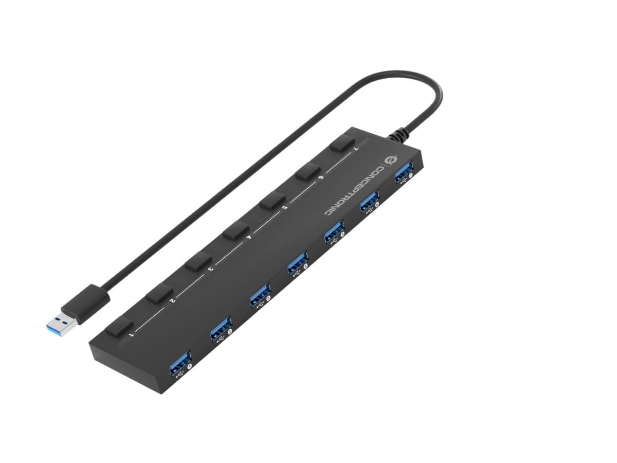 Hub usb 3.0 con 7 porte e adattatore di alimentazione incluso 4015867235348