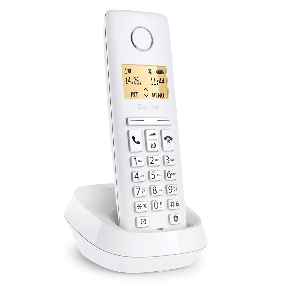 Gigaset pure 100 sys telefono cordless bianco con blocco chiamate 4250366871578