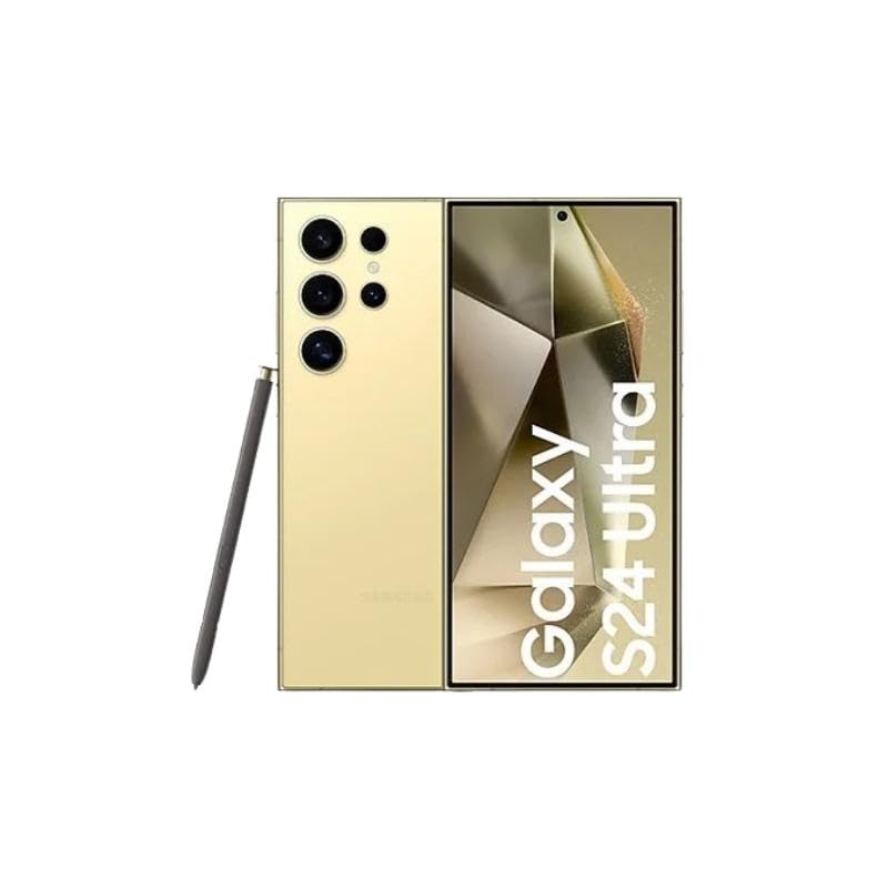 Smartphone Samsung Galaxy S24 Ultra con memoria interna di 12 GB e spazio di archiviazione di 256 GB, colore giallo. 8806095414355 | initpc.it