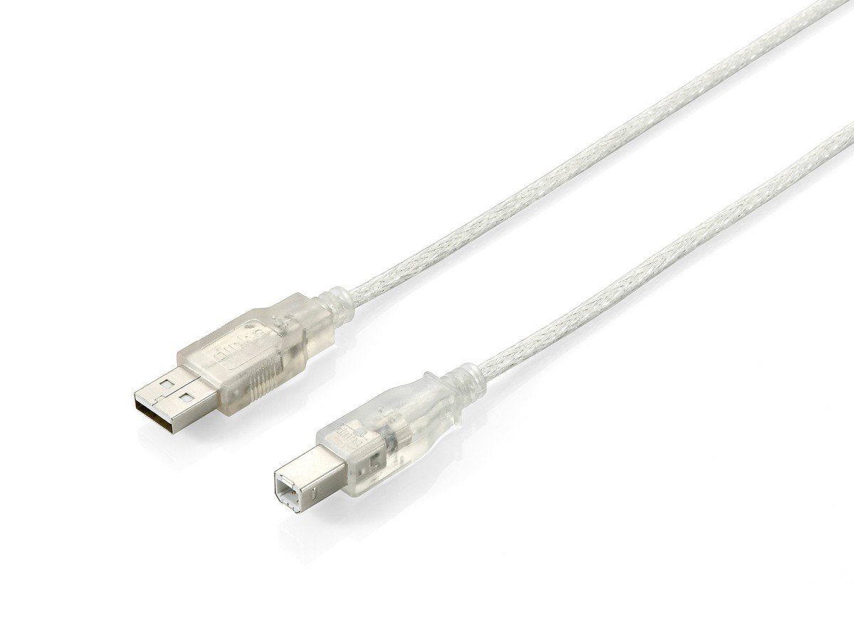 USB 2.0 CABLE A->B M/M 1,8M SILVER