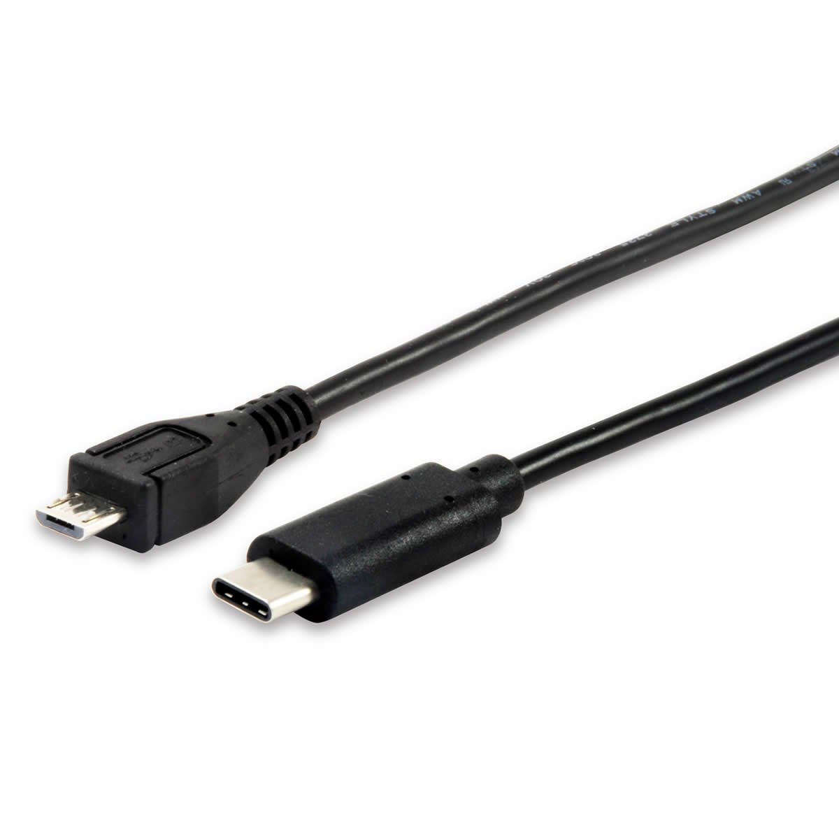 Cavo usb-c 2.0 a micro-b maschio, lunghezza un metro, colore nero 4015867198728