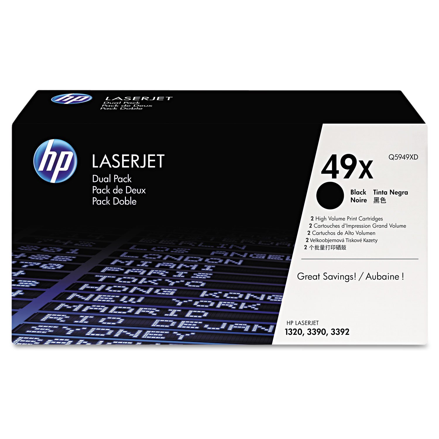 Toner laser Hp dual pack q5949xd
