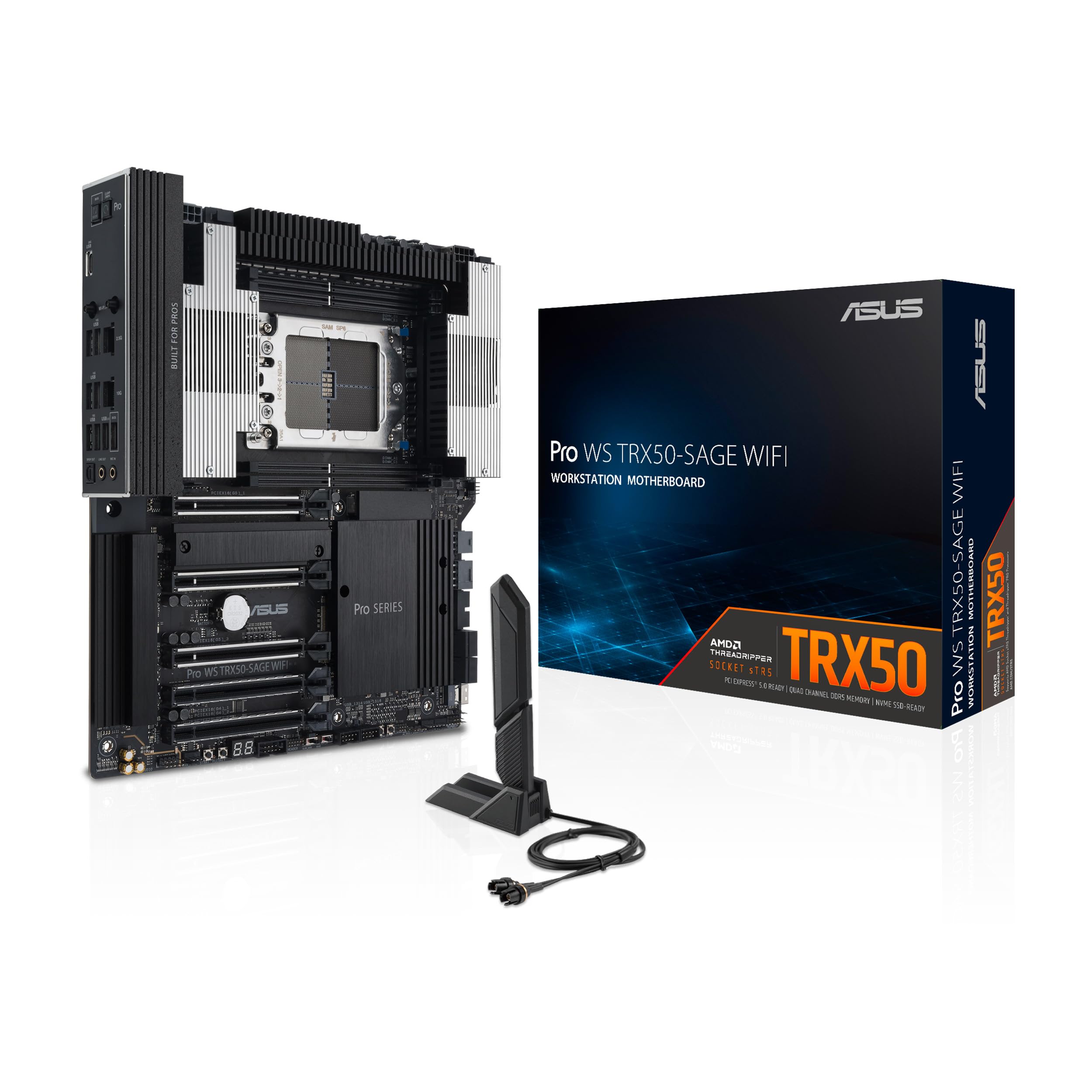 Workstation pro ws trx50 sage wifi con cpu amd tr5 overclocking 4711387402726