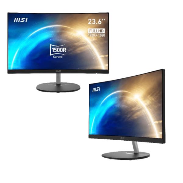 Scatola con scheda madre MSI PRO MP2412C, vista frontale della parte anteriore e posteriore del case con scheda madre a 24 porte per PC professionale. 4711377112598 | initpc.it