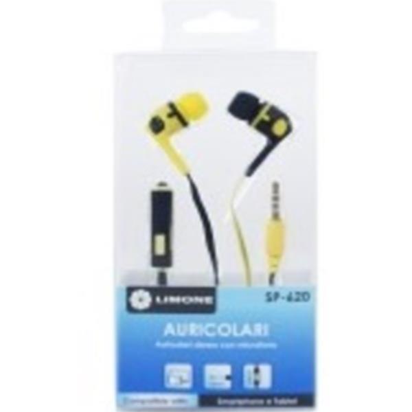 AURICOLARI CON MICROFONO - GIALLO