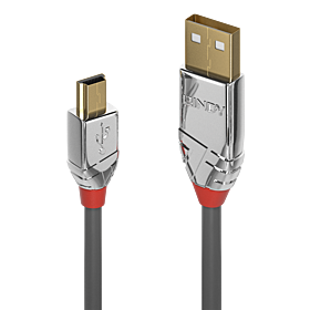 CAVO USB 2.0 A/MINI-B CROMO , 0.5M