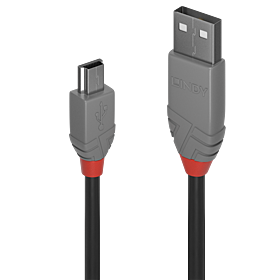 3M USB 2.0 KABEL A/MINI-B, ANTHRA