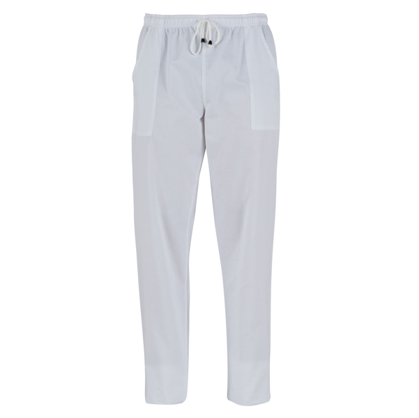 Pantalone Pitagora - unisex - 100 cotone - taglia S - bianco - Giblor's