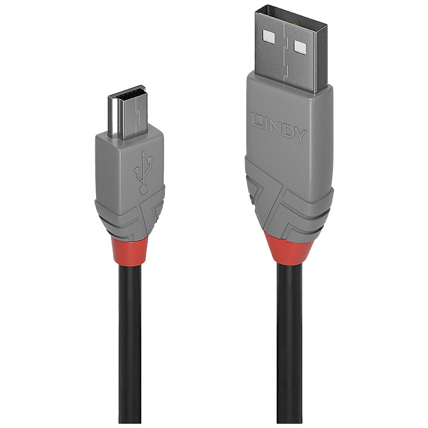 0,2M USB 2.0 KABEL A/MINI-B, ANTHRA