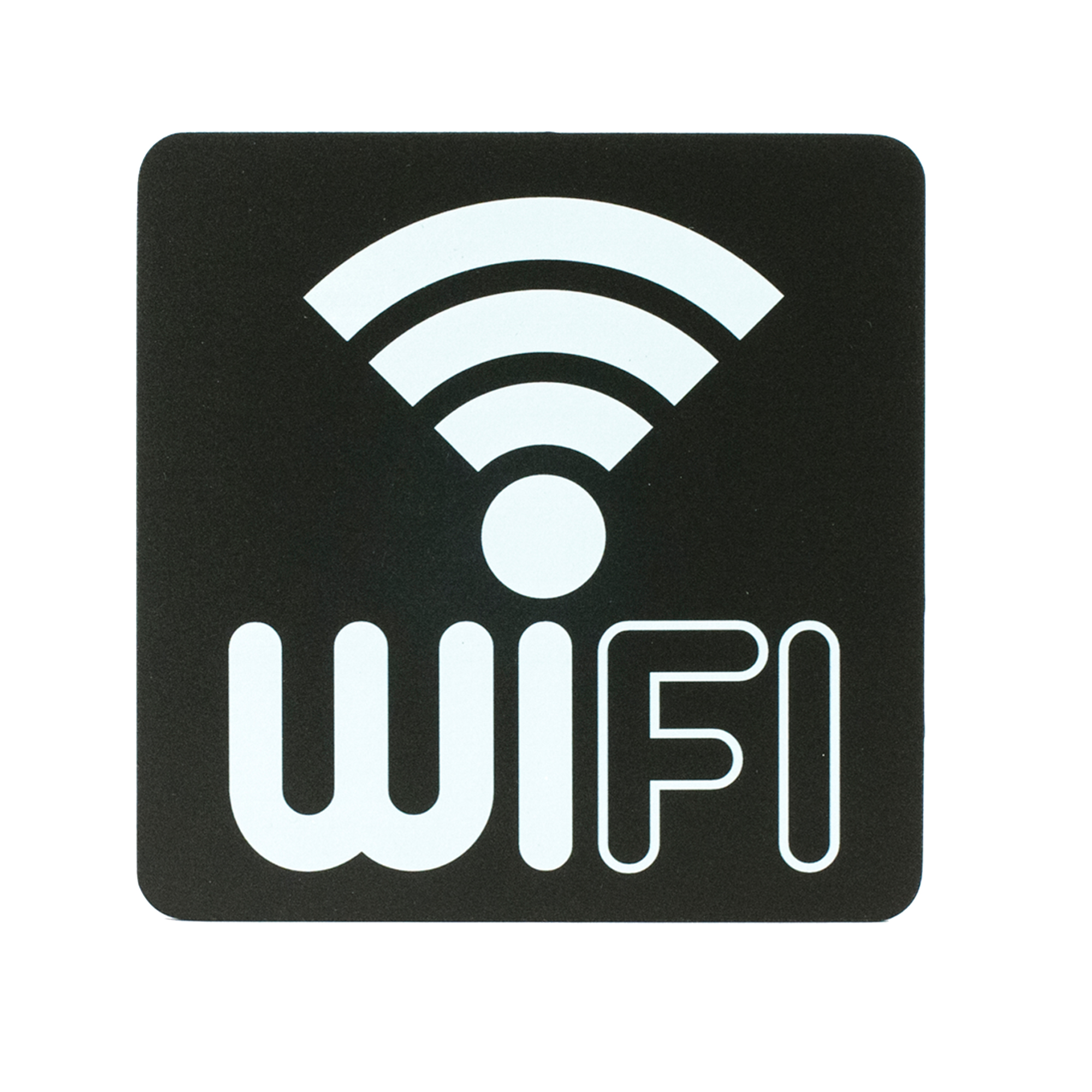 Pittogramma adesivo - Wifi - 16 x 16 cm - PVC - nero/bianco - Stilcasa