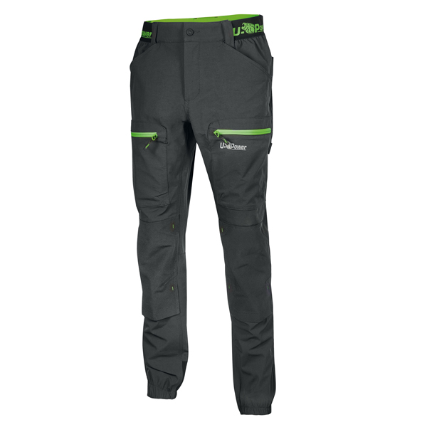 Pantalone da lavoro Harmony - taglia XL - grigio/verde - U-Power