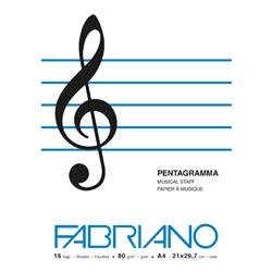 CF10 QUADERNO MUSICA FABRIANO A4