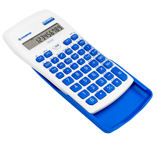 Calcolatrice scientifica OS 134/10 BeColor - bianco - tasti blu - Osama
