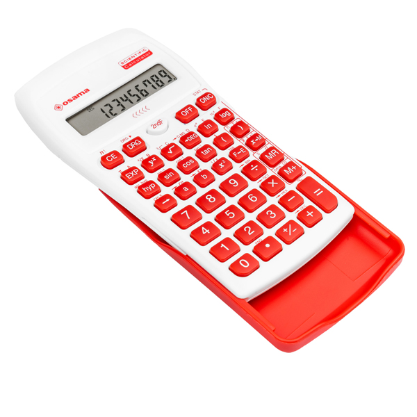 Calcolatrice scientifica OS 134/10 BeColor - bianco - tasti rossi - Osama