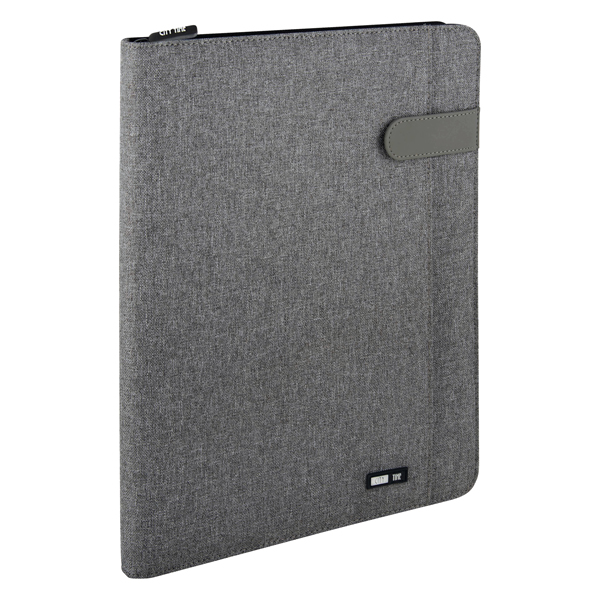Portablocco Flap in tessuto grigio dimensione A4 marca City Time 8002787619187 | initpc.it