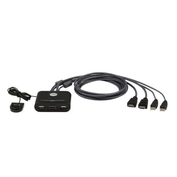 2-PORT USB FHD HDMI CABLE KVM SWITC