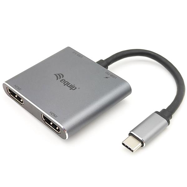 USB-C 4 IN 1 DUAL HDMI ADAPTER