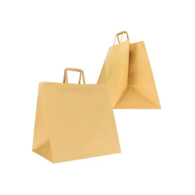 Shoppers Flat maxi plus - 40 x 35 x 35 cm - carta kraft - avana - Mainetti Bags - conf. 150 pezzi