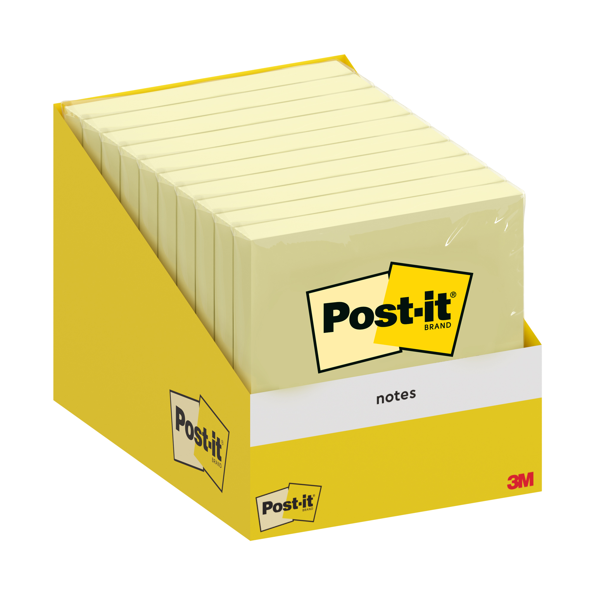 Blocco foglietti Post it   - 76 x 76 mm - giallo canary - 100 fogli - Post it  - conf. 10 blocchi