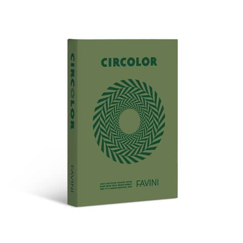Carta colorata Favini Circolor 100% riciclata 160 g/m² A4 - risma da 250 fogli verde rosmarino - A74D324