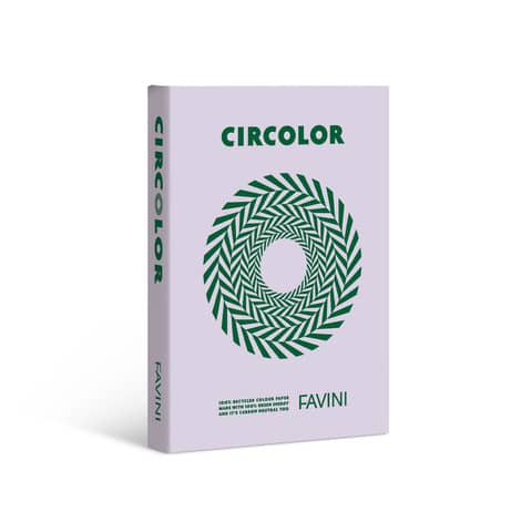 Carta colorata Favini Circolor 100% riciclata 160 g/m² A4 - risma da 250 fogli lilla peonia - A749324