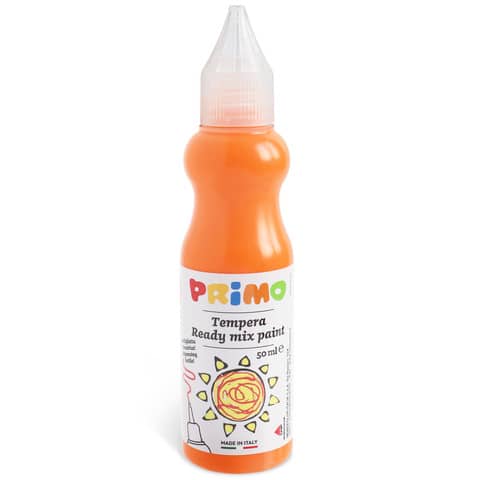 Tempera brillante Primo in bottiglia con becuccio 50 ml arancio 2001BR50250