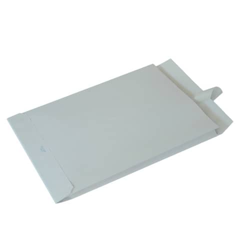 Busta a sacco Blasetti Self con 3 soffietti, colore bianco, peso 120 g/m², disponibile in confezione da 250 pezzi, dimensioni 230x330 mm. 8007758008137 | initpc.it