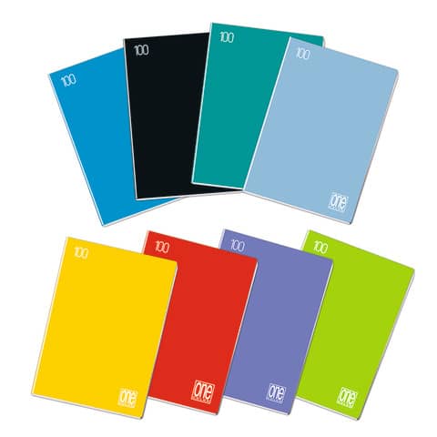 Quaderno One Color A5 - 100 g/m2 - 18+1 ff - 4F 1846