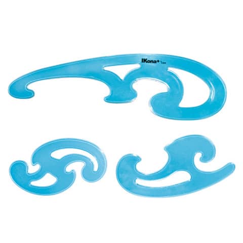 Set curvilinee IKONA colore azzurro  576