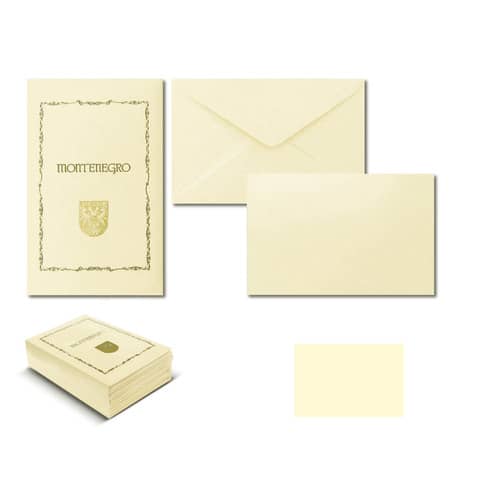 Cartoncino + busta Saul Sadoch, 5 taschette mod. Montenegro 8024 CF.22-16, confezione originale. 8004999080243 | initpc.it
