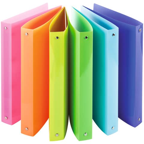 Raccoglitore 4 anelli Nikoffice con colori assortiti e diametro 16, dotato di tecnologia fluo per una facile lettura. Prodotto della marca Nikoffice con codice articolo 01NIK381/A. 8051818017430 | initpc.it