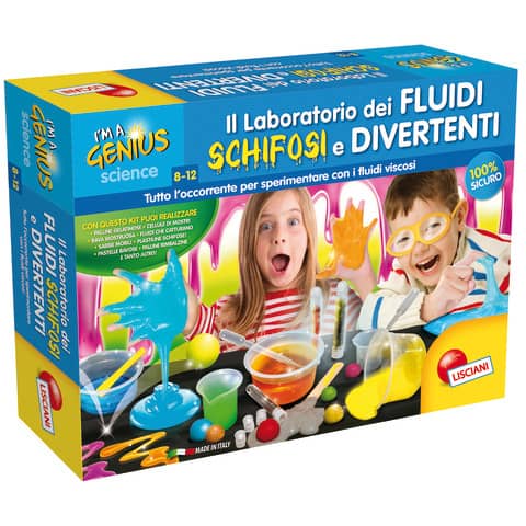 Gioco di laboratory fluidi schifosi e divertenti I'm a Genius da giocare con amici e famiglia, laboratorio contenuto in scatola 8008324083916 | initpc.it