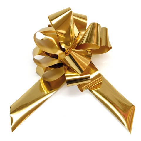 Fiocco nastro Bolis colore oro, dimensione 48mm, codice articolo 65014862002-13. Produttore: Bolis. 8001565233690 | initpc.it