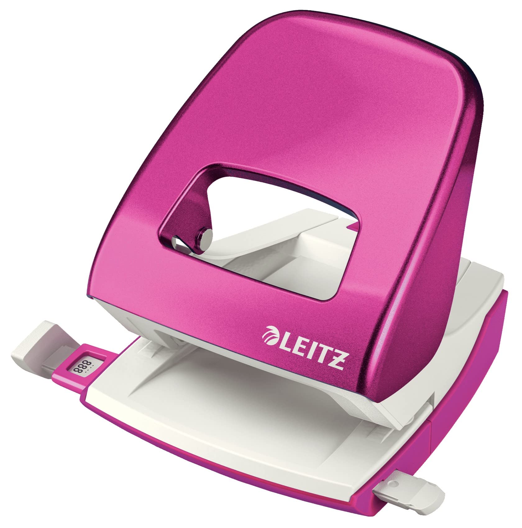 Perforatore leitz nexxt 2 fori 30 fogli fucsia metallizzato robusto 4002432393121