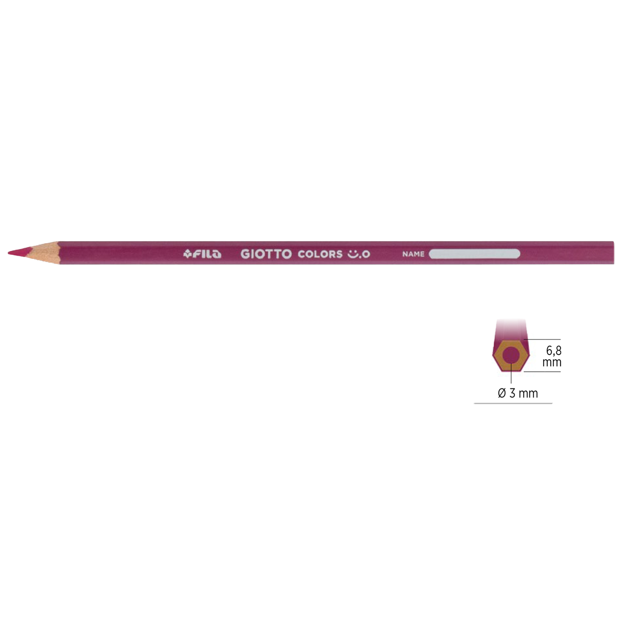 Pastelli colorati Giotto, 12 pezzi, diametro 3mm, con astuccio per disegno e creatività 8000825056390 | initpc.it