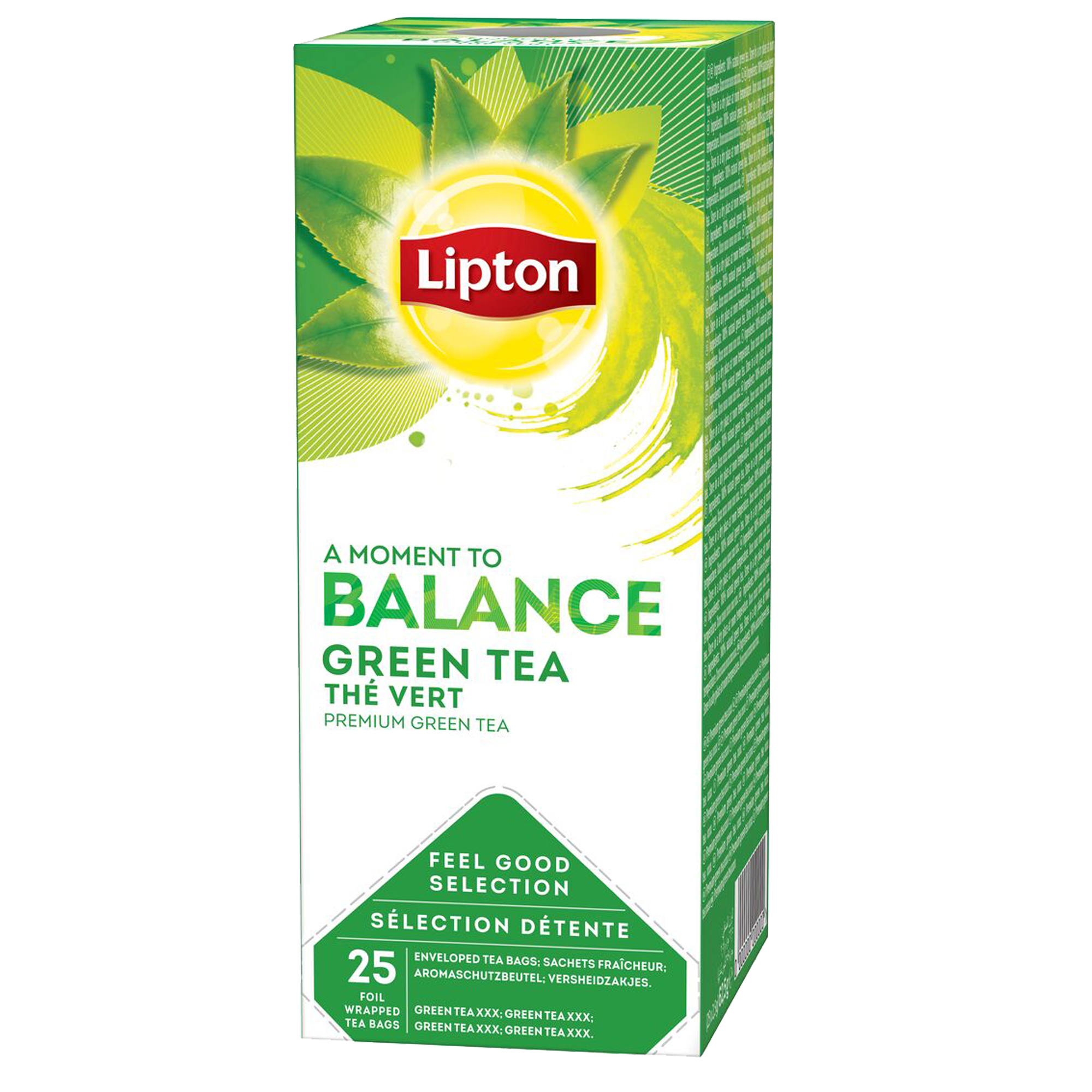 TE' verde puro - Feel Good Selection - in filtro - Lipton - conf. 25  pezzi