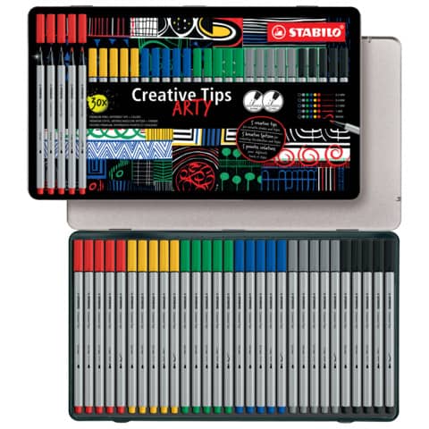 Stabilo Creative Tips - conf. 30 pz - colori pastel 89/30-6-1-20