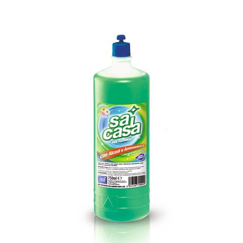 Detergente superfici dure con alcool e ammoniaca SAI 0,75 L 0502020