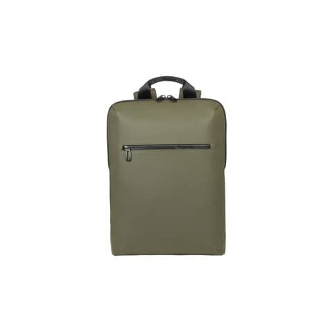 Zaino da viaggio per laptop fino a 15,6 pollici con colorazione verde militare, marchio Tucano Gommo. 8020252184800 | initpc.it
