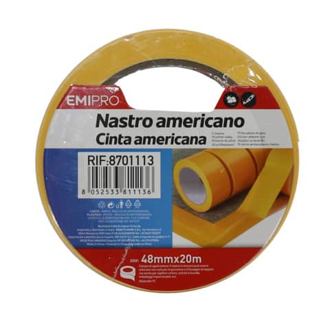 Nastro americano Emi 48 mm x 20 m giallo  8701113