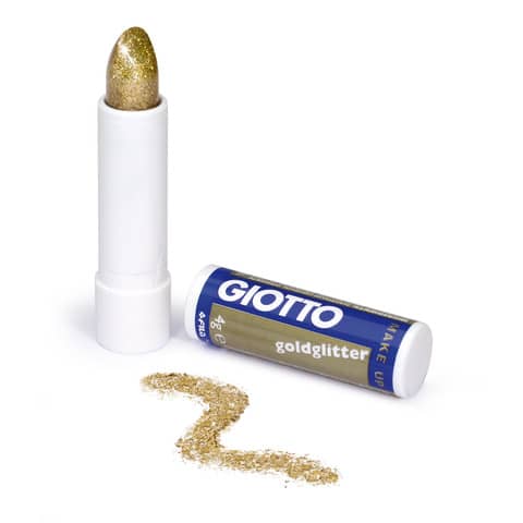 Stick glitter a rossetto in colore oro, marchio Giotto Make Up, codice F470401. 8000825470400 | initpc.it