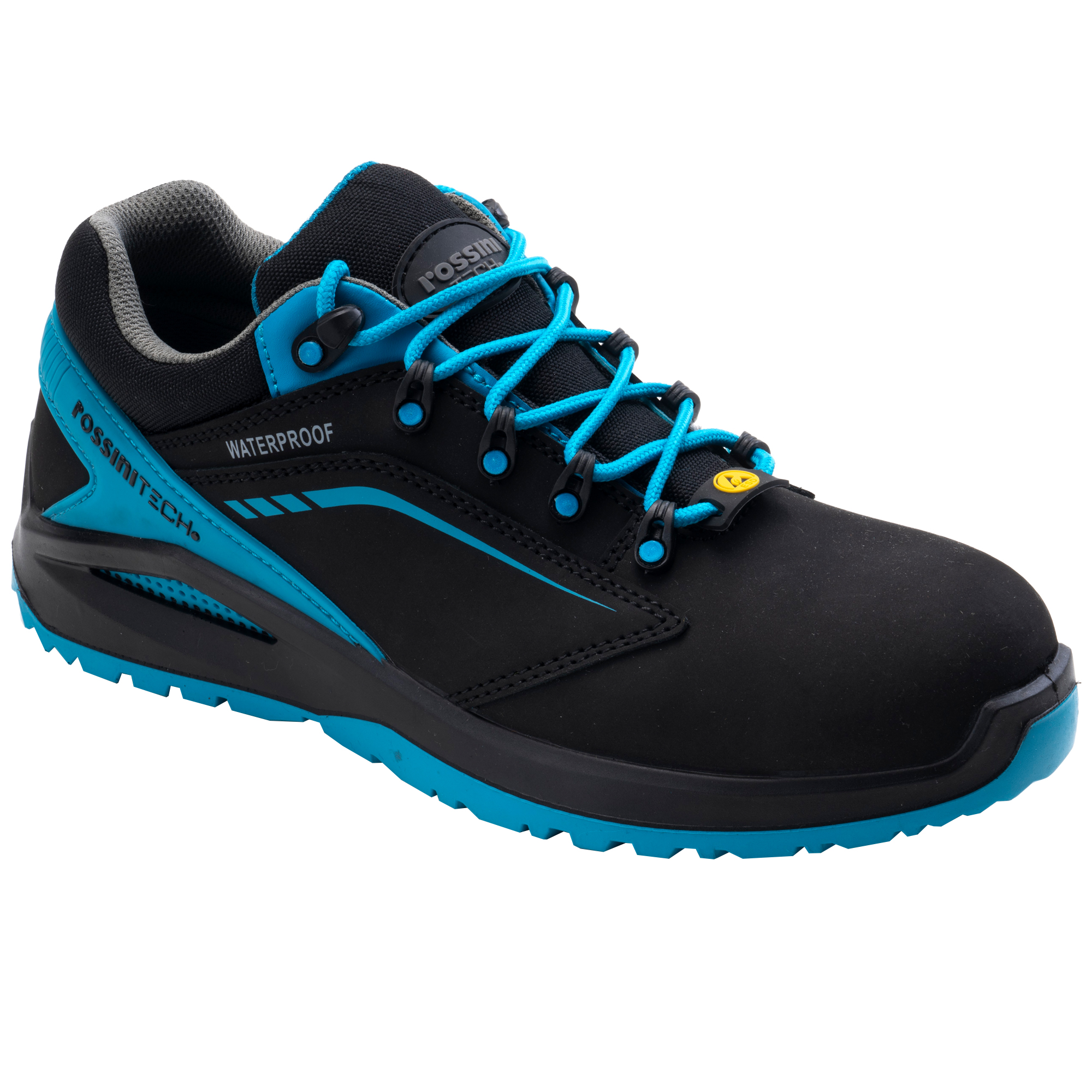 Calzatura di sicurezza rossini streif low s3 nero azzurro taglia 45 8056149339688