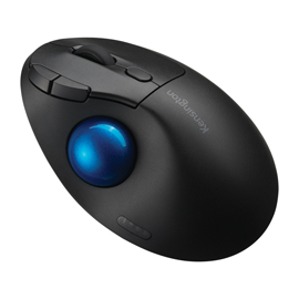 Trackball portatile wireless Pro Fit Ergo TB450 di alta qualità da Kensington, in nero, progettato per una comodità e precisione ottimali durante la navigazione informatica. 085896721949 | initpc.it
