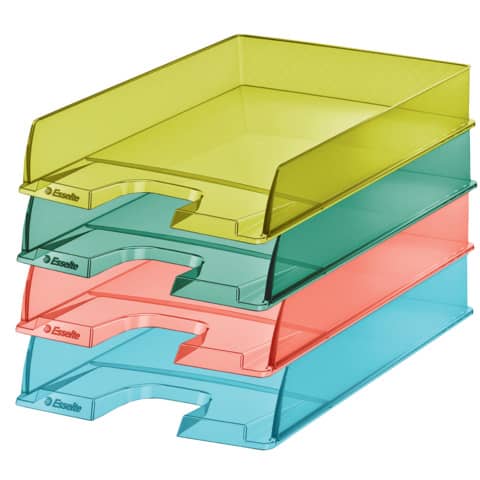 Vaschette per corrispondenza Esselte Colour'Ice in polistirolo A4, set di diverse colorazioni. 4049793054612 | initpc.it