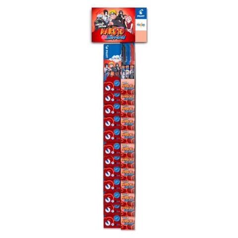 Modulo appendibile da disegno Pilot Frixion, limitata alla serie Naruto, confezione di 12 pezzi in diversi colori. 8014233009718 | initpc.it