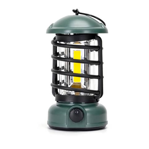 Lampada da campeggio dimmerabile Aigostar, equipaggiata con manopola per regolare l'illuminazione e alimentata da una batteria, offre un output luminoso di 250 lm. 8433325311179 | initpc.it