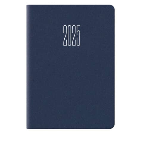 Agenda castelli bigiornaliera gommato blu 6,6x9,9 cm per 2025 8051270081321