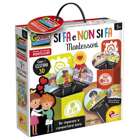 Si Fa e Non Si Fa di Lisciani Montessori 92840, un gioco educativo per bambini. 8008324092840 | initpc.it