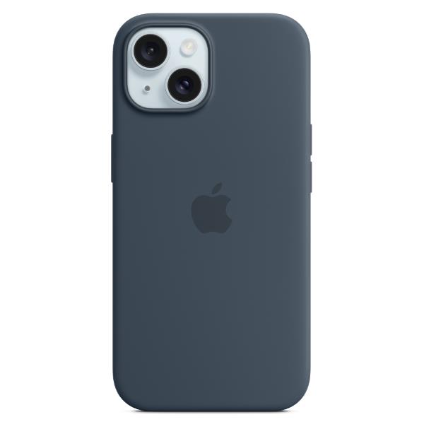 Custodia magsafe in silicone blu per iphone 15 plus 0195949690976