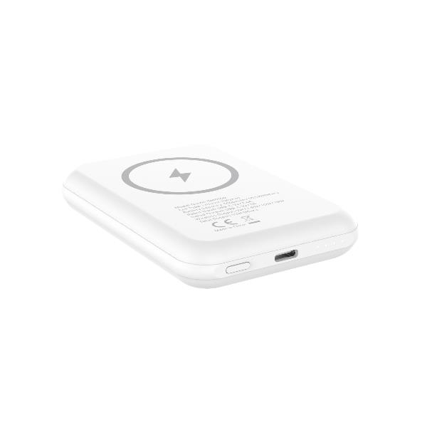 Powerbank wireless con piatto di ricarica integrato bianco 0842982104648